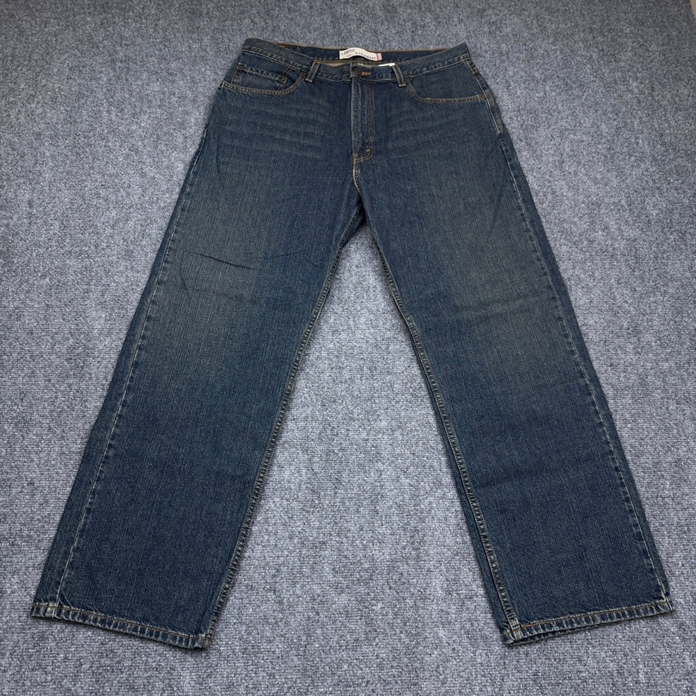 VTG Y2K Levi's 569 Loose Straight Jeans Men's 36x32 Dark Wash Denim 100% Cotton
